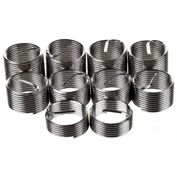 Powerbuilt Helical Insert Repair Kit, Helical Inserts, M141.25, Plain Stainless Steel, 10